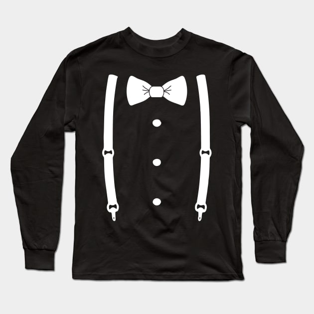 Bow Tie & Slacks (White tie) Long Sleeve T-Shirt by Abili-Tees